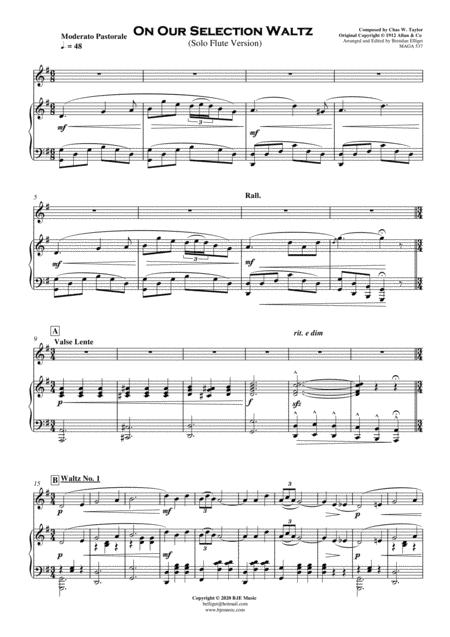 On Our Selection Waltz Solo Flute With Piano Accompaniment Score And Parts Pdf Page 2