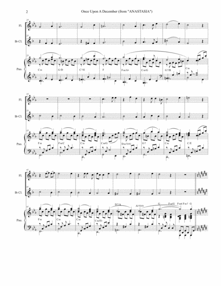 Once Upon A December Duet For Flute And Bb Clarinet Page 2