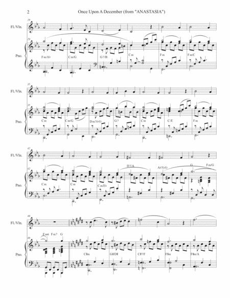 Once Upon A December Flute Or Violin Solo And Piano Page 2