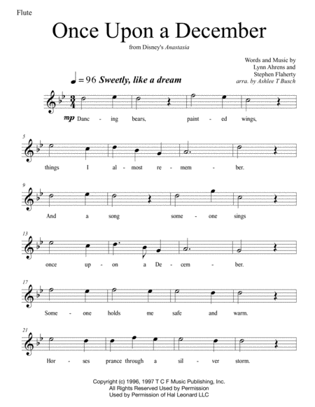 Once Upon A December For Solo Flute Page 2