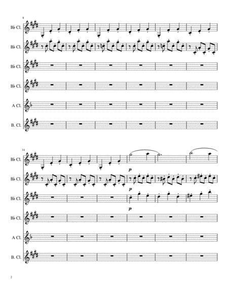 Once Upon A December From Anastasia Clarinet Choir Page 2