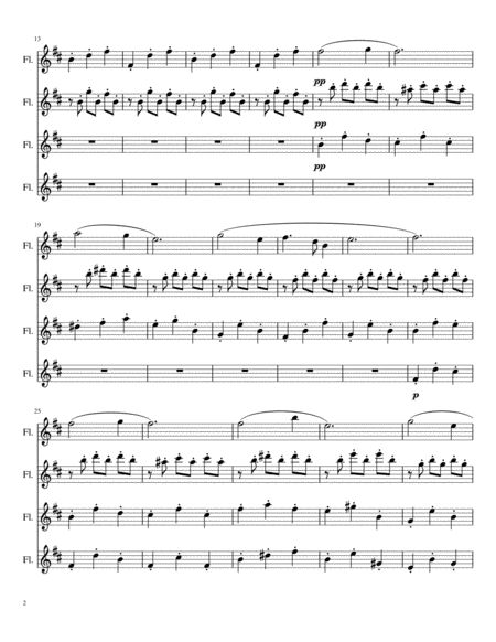 Once Upon A December From Anastasia Flute Quartet Page 2