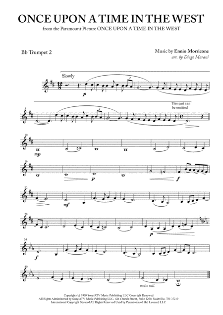 Once Upon A Time In The West For Brass Quartet Page 2