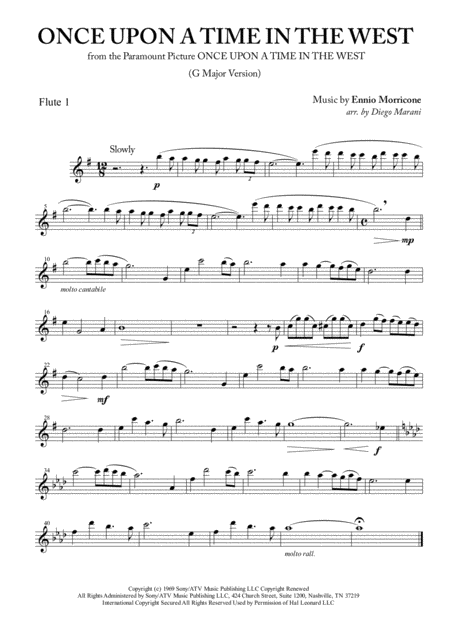 Once Upon A Time In The West For Flute Quartet Page 2