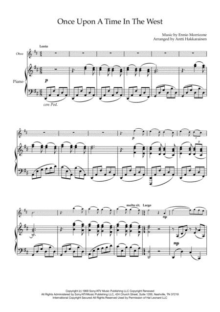 Once Upon A Time In The West Oboe Piano Page 2