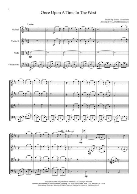 Once Upon A Time In The West String Quartet Page 2