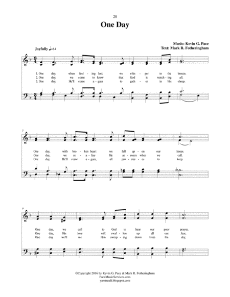 One Day An Original Hymn Page 2