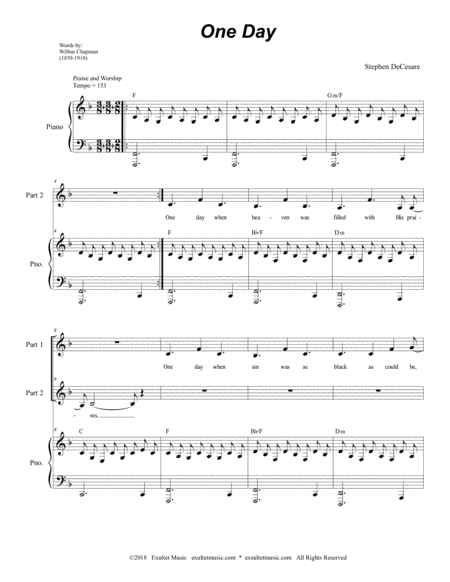 One Day For 2 Part Choir Page 2
