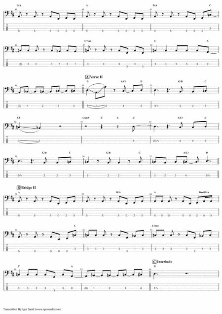 One Vision Queen John Deacon Complete And Accurate Bass Transcription Whit Tab Page 2