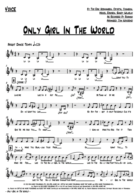 Only Girl In The World 7 Piece Chart Page 2