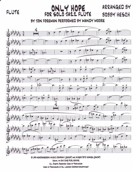 Only Hope For Solo Jazz Flute Page 2
