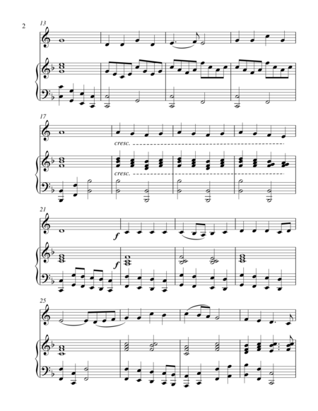 Onward Christian Soldiers Treble F Instrument Solo Page 2