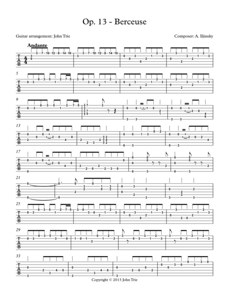 Opus 13 Berceuse Tab Page 2