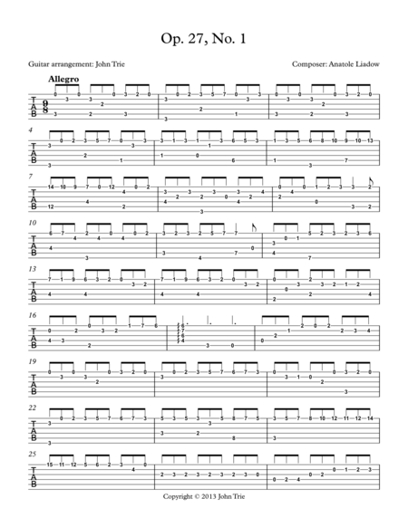 Opus 27 No 1 Tab Page 2