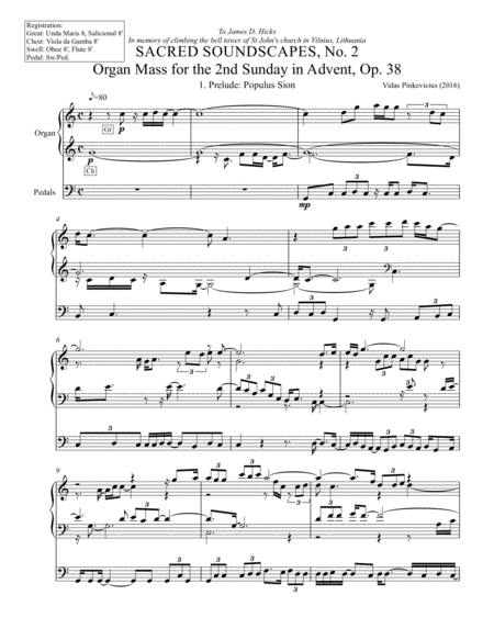 Organ Mass For The 2nd Sunday In Advent Op 38 Page 2