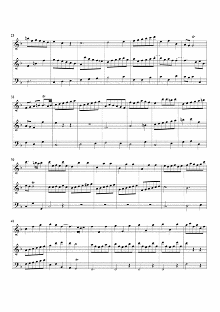 Organ Trio In C Major Breitkopf Edition No 22 Arrangement For 3 Recorders Page 2