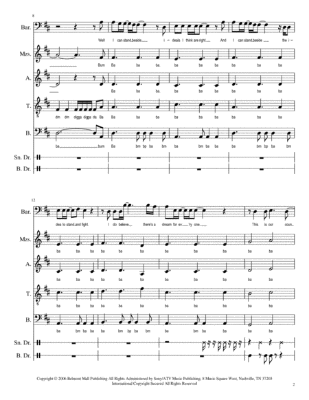 Our Country Satb A Cappella Page 2