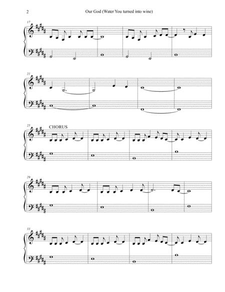 Our God Chris Tomlin Sheet Music Easy Piano Page 2