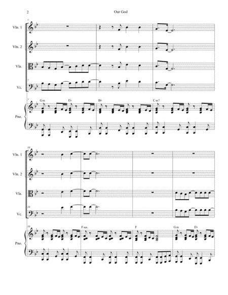 Our God For String Quartet Page 2