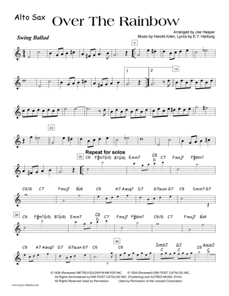 Over The Rainbow Flexible Jazz Combo Page 2