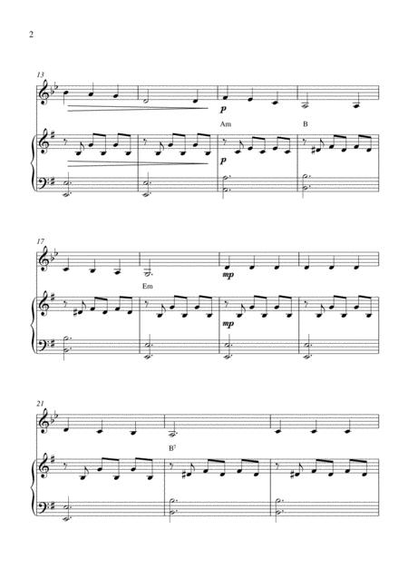 Over The Rainbow For Clarinet In A Solo And Piano Accompaniment Page 2