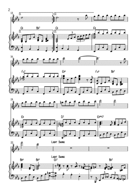 Over The Rainbow Jazz Version Flute And Piano Page 2