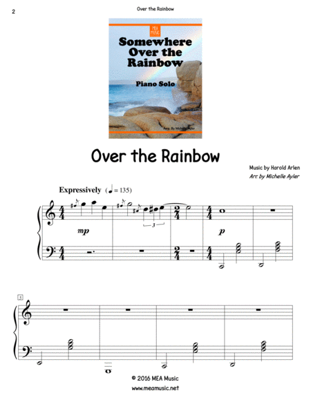 Over The Rainbow Piano Ballad Page 2