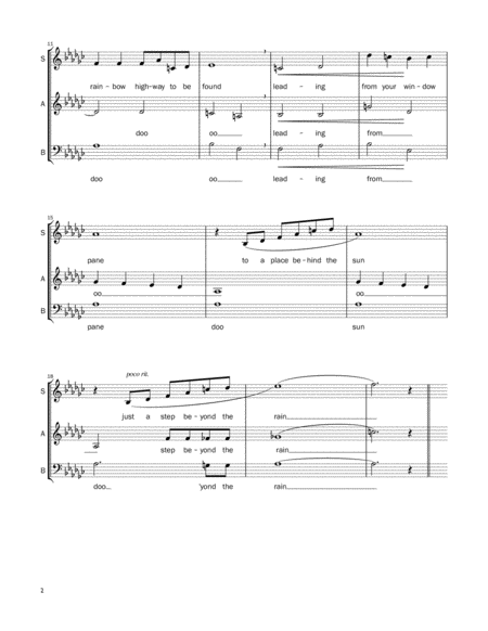 Over The Rainbow Sab A Cappella Jazz Page 2