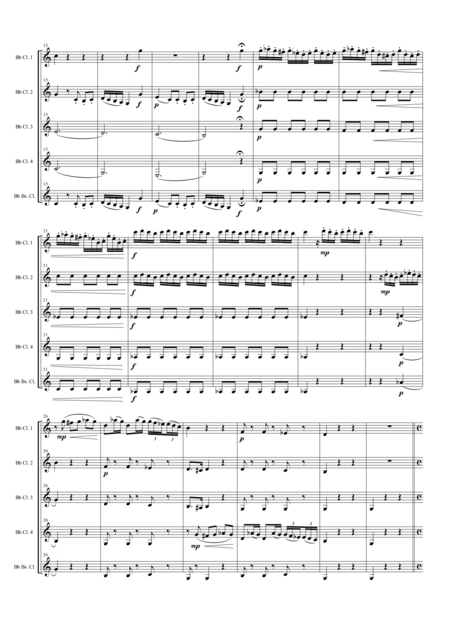 Overture From L Italiana In Algeri For Clarinet Quintet Page 2