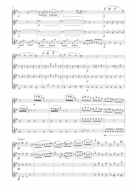 Overture From The Bat For Flute Quartet Page 2