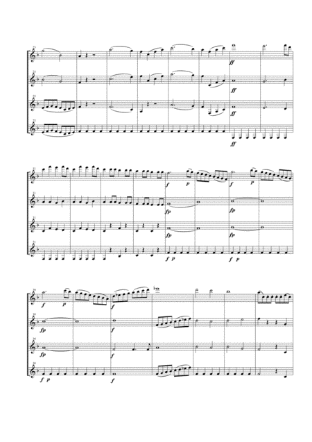 Overture From The Opera The Marriage Of Figaro For Clarinet Quartet Page 2