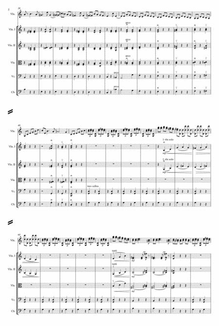 P Tchaikovsky Valse Scherzo For Violin And String Orchestra Page 2