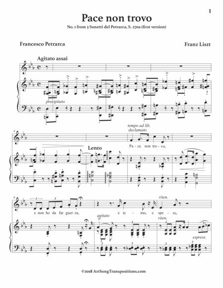 Pace Non Trovos 270a E Flat Major Page 2