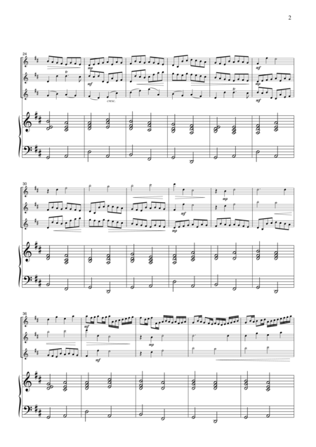 Pachelbel Canon For 3 Violins Piano Vn304 Page 2