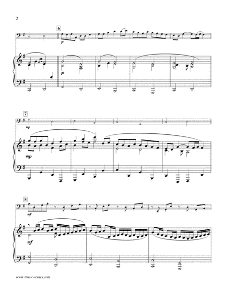 Pachelbels Canon Double Bass And Piano Page 2