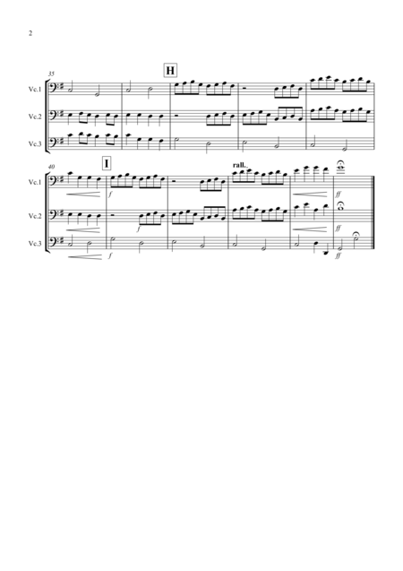 Pachelbels Canon For Cello Trio Page 2