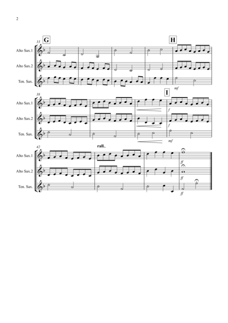 Pachelbels Canon For Saxophone Trio Page 2