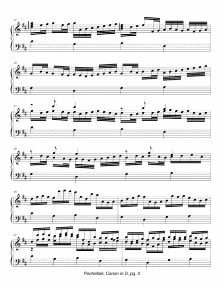 Pachelbels Canon In D For Carillon Page 2