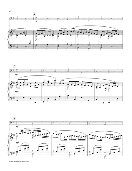 Pachelbels Canon Piano And Double Bass Page 2