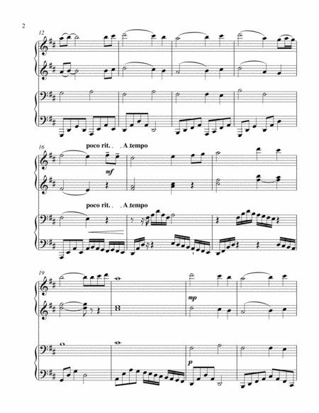 Pachelbels Noel 1 Piano 4 Hands Duet Page 2