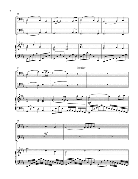 Pachelbels Noel Bass C Instrument Duet Page 2