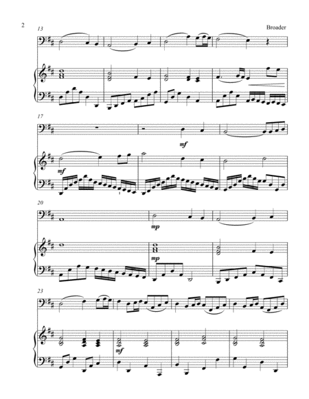 Pachelbels Noel Bass C Instrument Solo Page 2