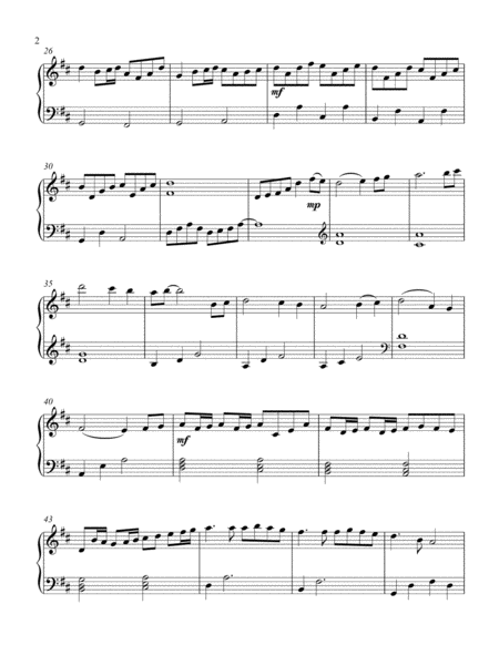 Pachelbels Noel Early Intermediate Piano Solo Page 2