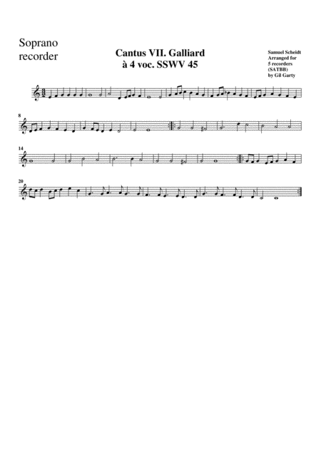 Paduan No 7 Sswv 45 Arrangement For 5 Recorders Page 2