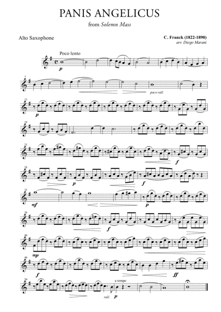 Panis Angelicus For Saxophone Quartet Page 2
