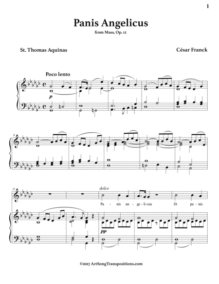 Panis Angelicus G Flat Major Page 2