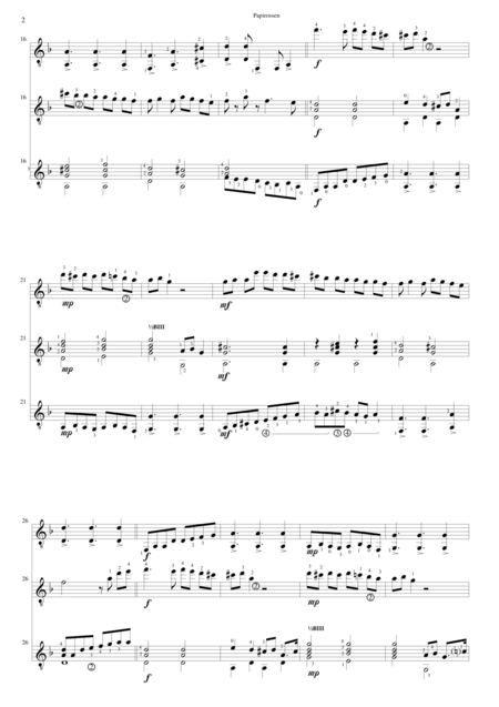 Papirossen Lament Of The Cheap Cigarette Seller For Guitar Trio Page 2