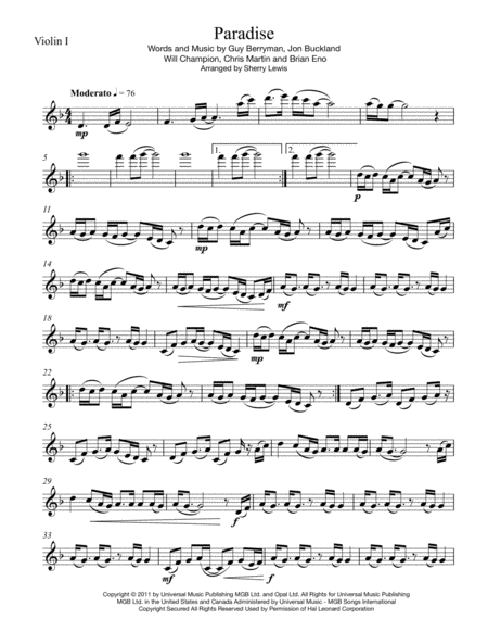 Paradise String Duo For String Duo Page 2