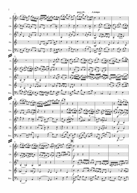 Parry Lady Radnors Suite I Prelude Wind Quintet Page 2