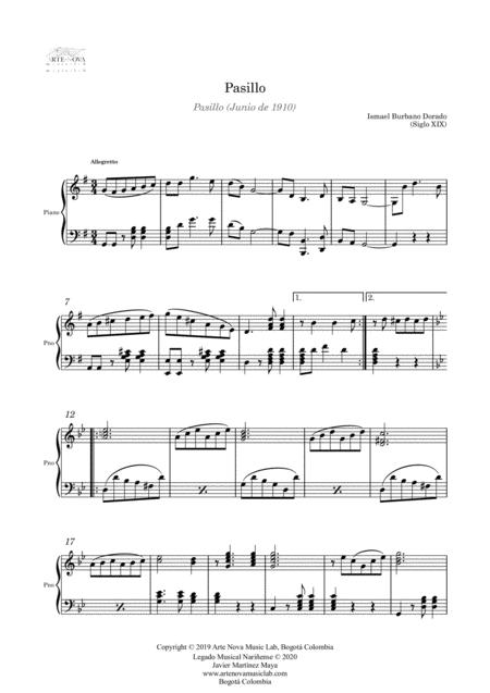 Pasillo For Piano Latin Folk Music Page 2